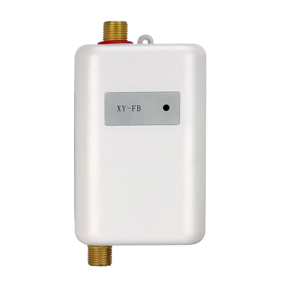 3800W Electric Water Heater Instantaneous Hot Shower Flow Fast Heating Kitchen Bathroom Stainless Steel Tankless Water Heater