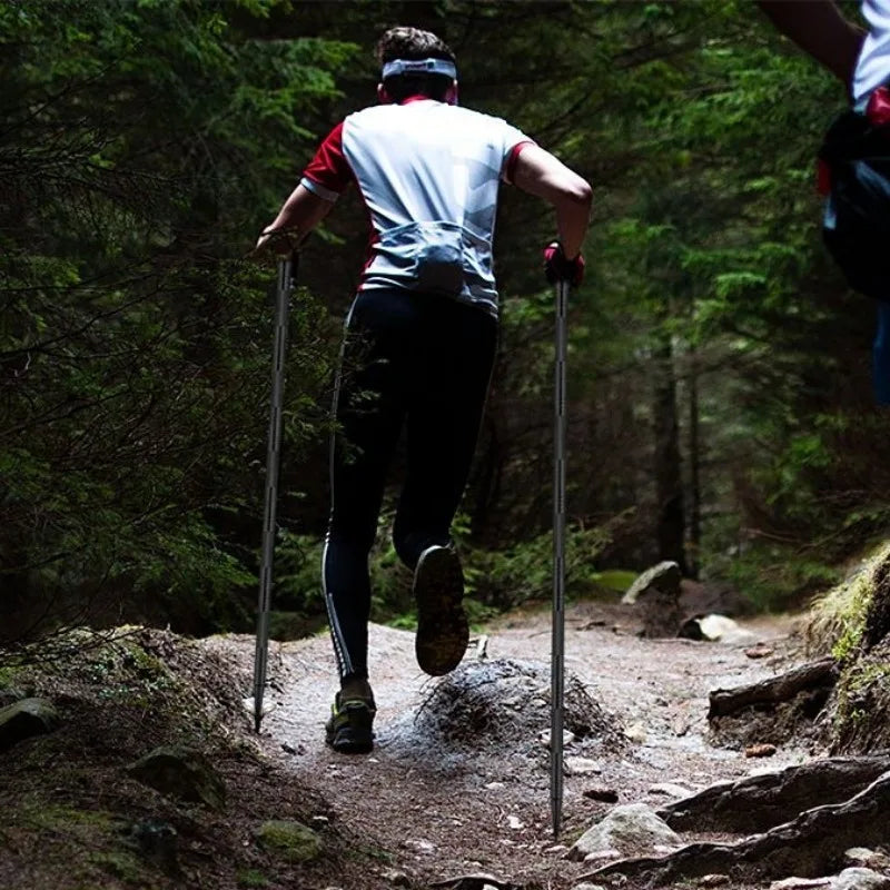 Aluminium Alloy Professional Walking Sticks Multi-purpose Mountain Climbing Walking Sticks Portable Detachable Camping Supplies