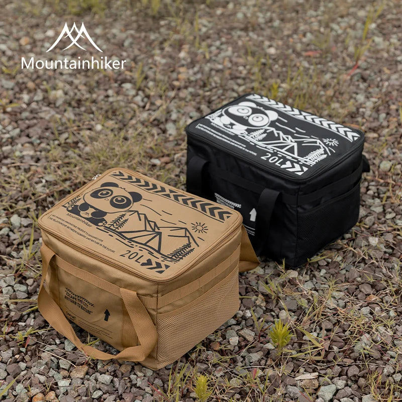 Mountainhiker 20L Camping Equipment Storage Bag Folding Storage Box Tableware Handbag Field Divider Tactical Camping Picnic Tool
