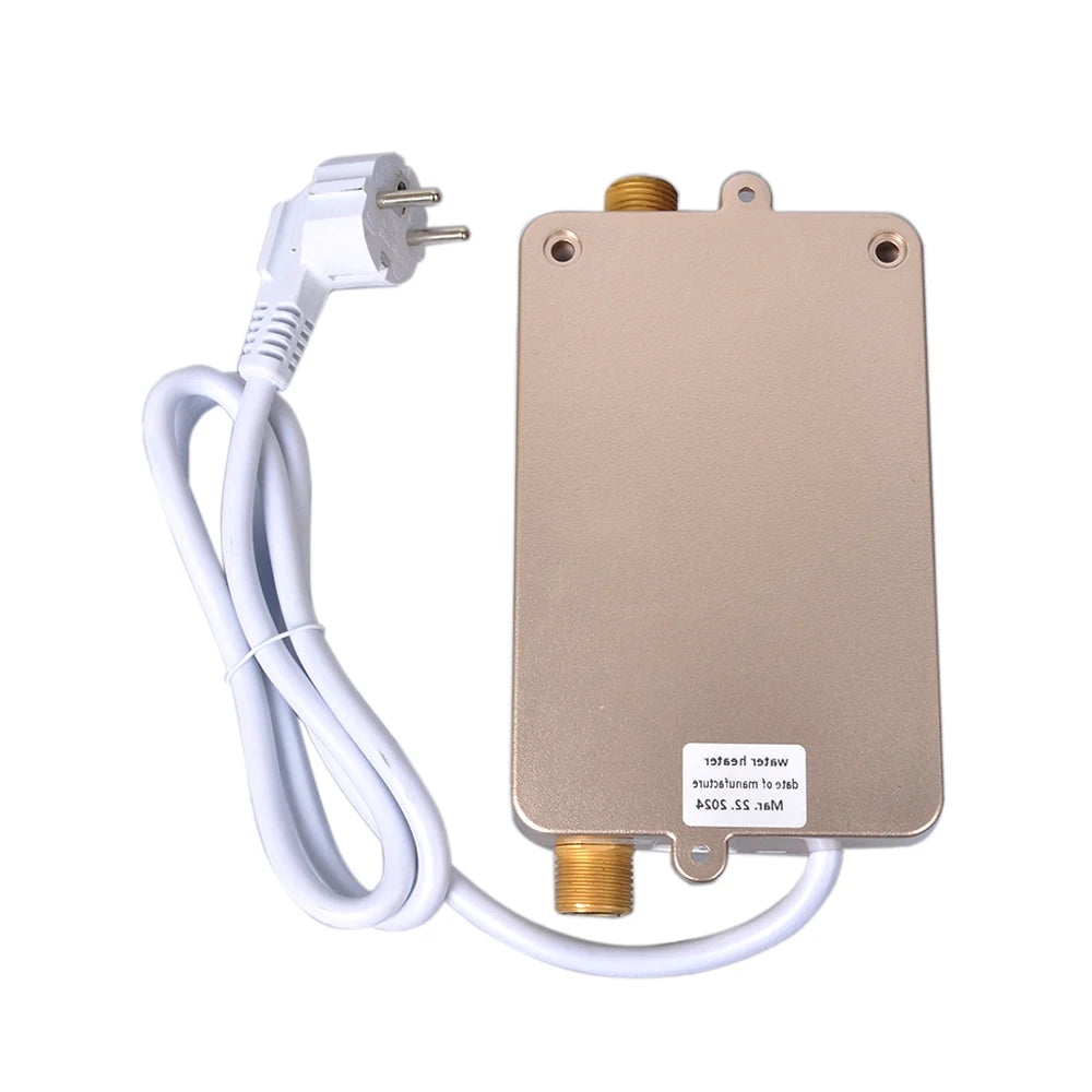 3800W Electric Water Heater, Mini Instantaneous Type, for Cleaning Kitchen, Bathroom, Hot Shower, Fast Heating