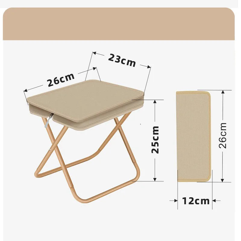 Camping Folding Chair Outdoor Multifunctional Stool Ultralight Fishing Stool Portable Leisure Handbag Chair Outdoor Furniture