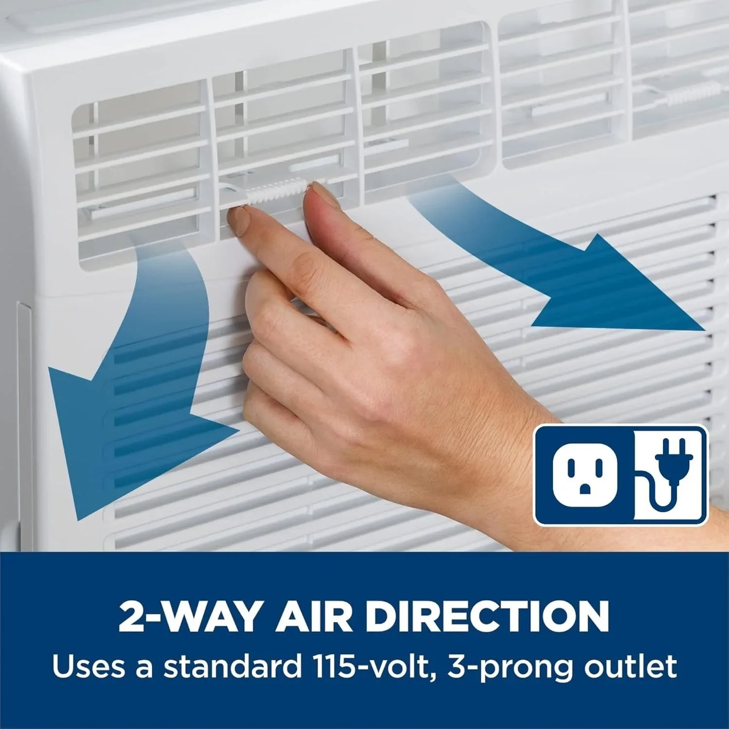 Window Air Conditioner Unit, 5,000 BTU for Small Rooms up to 150 sq ft. with Manual Adjustable Fan and Cooling Settings,Perfect