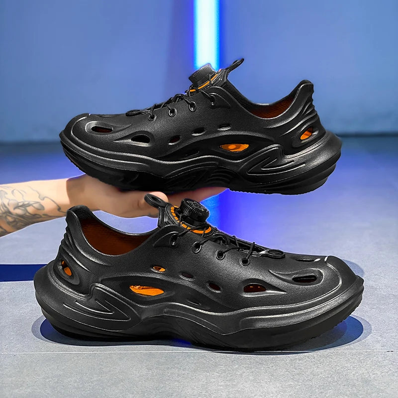 Men Summer Slippers EVA Sandals Beach Slides Comfortable Clogs Outdoor Garden Shoes Platform Soft Casual Slippers For Male 38-45
