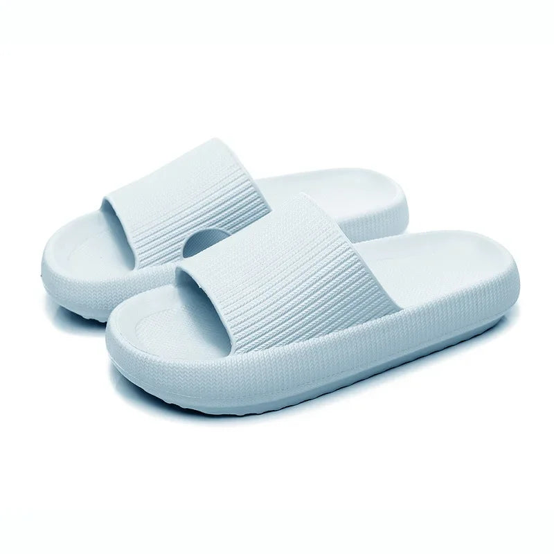 Women Eva Thick Platform Cloud Slippers Indoor Home Soft Sole Pillow Slides Sandals Woman 2025 Summer Non Slip Beach Flip Flops