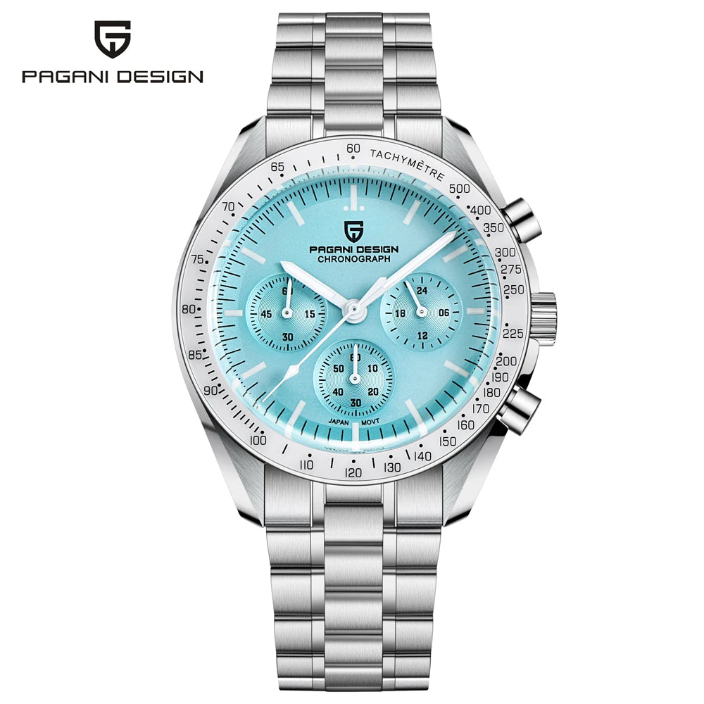 PAGANI DESIGN New Men’s Watch Chronometer Sapphire Mirror Red Quartz Watch For Men Waterproof Luminous Relogio Masculino 2025