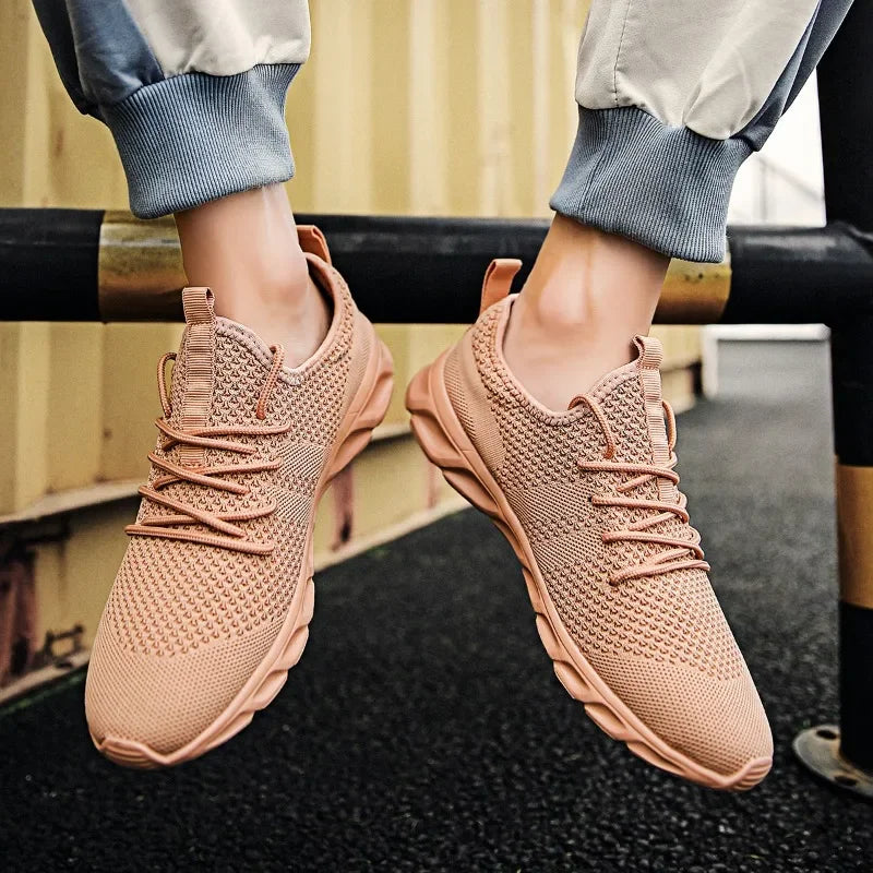 Men's Sneakers Breathable Running Shoes Ultralight Comfortable Casual Footwear Shoe Fashion Trendy Mesh Shoe Size 36-46