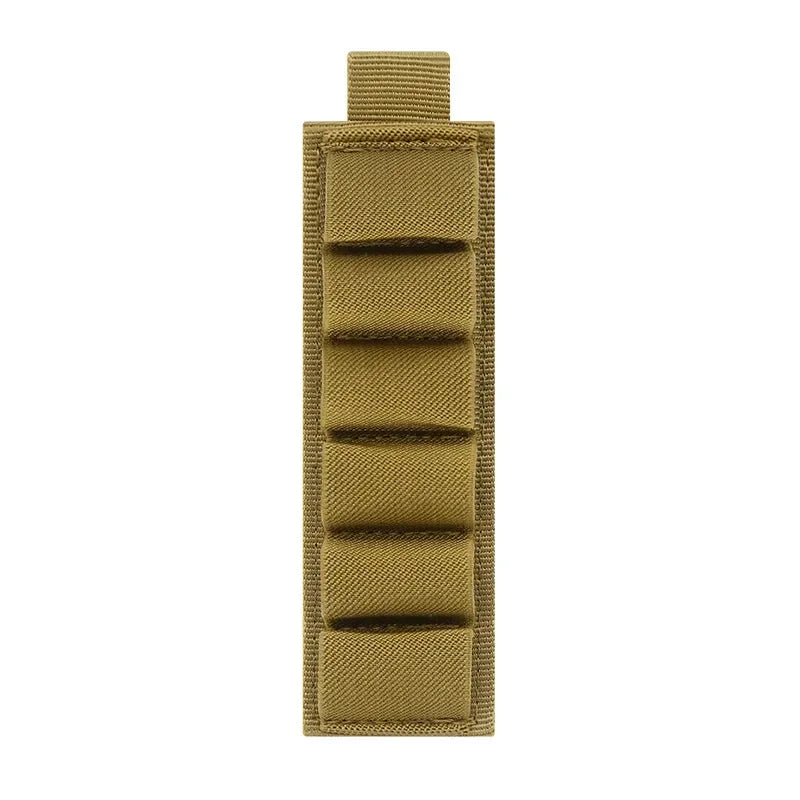 Hunting accessories: 6-loop shotgun stock shell holder, 12-gauge cartridge bag, rifle stock, bullet carrier, Velcro