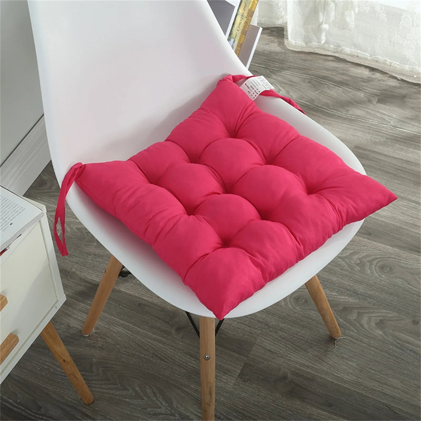 Square Chair Soft Pad Chair Cushion Large Floor Pillow Seating Home Office Indoor Outdoor Sofa Buttocks Cushion With Strap