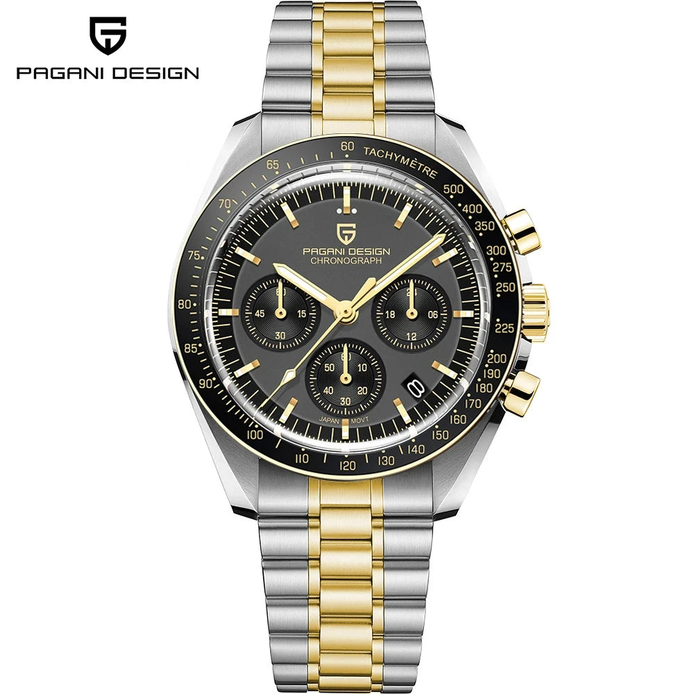 PAGANI DESIGN New Men’s Watch Chronometer Sapphire Mirror Red Quartz Watch For Men Waterproof Luminous Relogio Masculino 2025