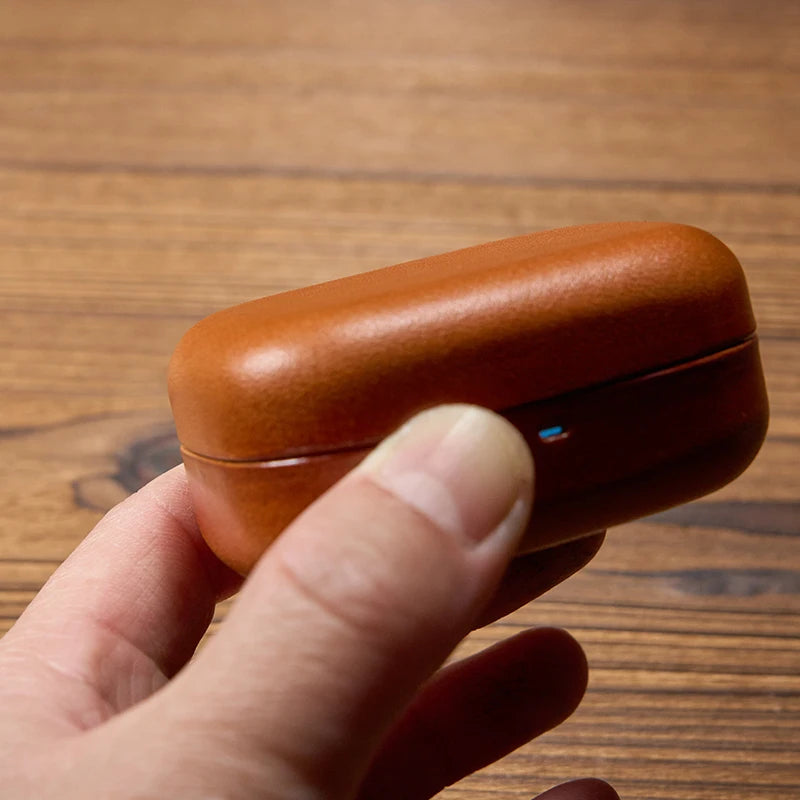 Genuine Leather For B&O Beoplay Eleven Case Leather Luxury Custom Made Handmade Cover Bluetooth Earphone Cases