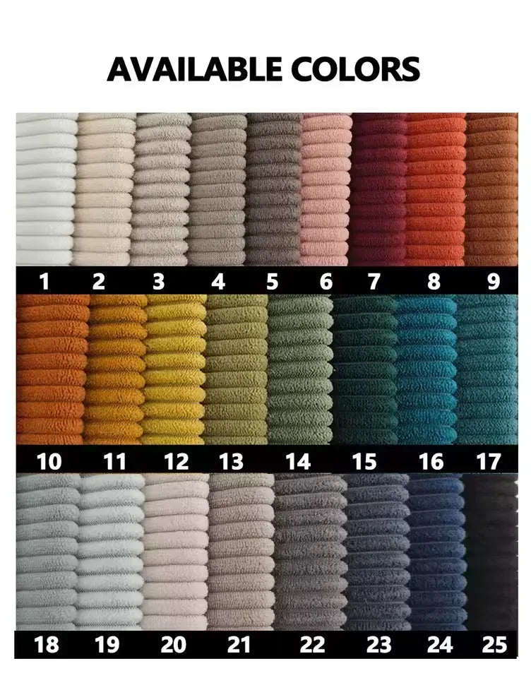 Italian Minimalist Retro High-end Corduroy Living Room Sofa, Compressed Sofa,Sofa Bed, Foldable, Washable, Customizable