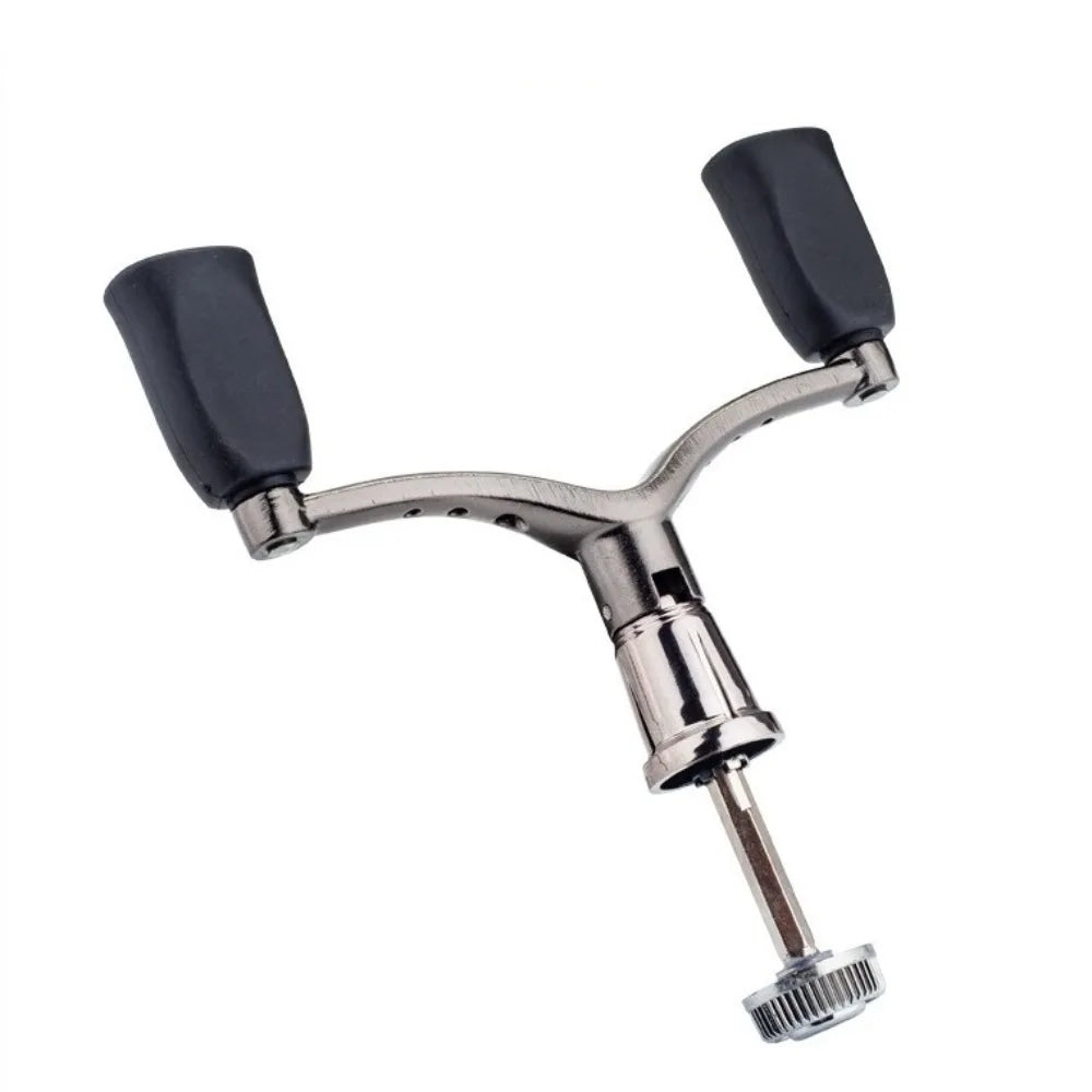 Double Reel Fishing Reel Handle Light Weight Ergonomic Design Fishing Knob Grip Reusable Sturdy Rocker Spinning Reel Replacement