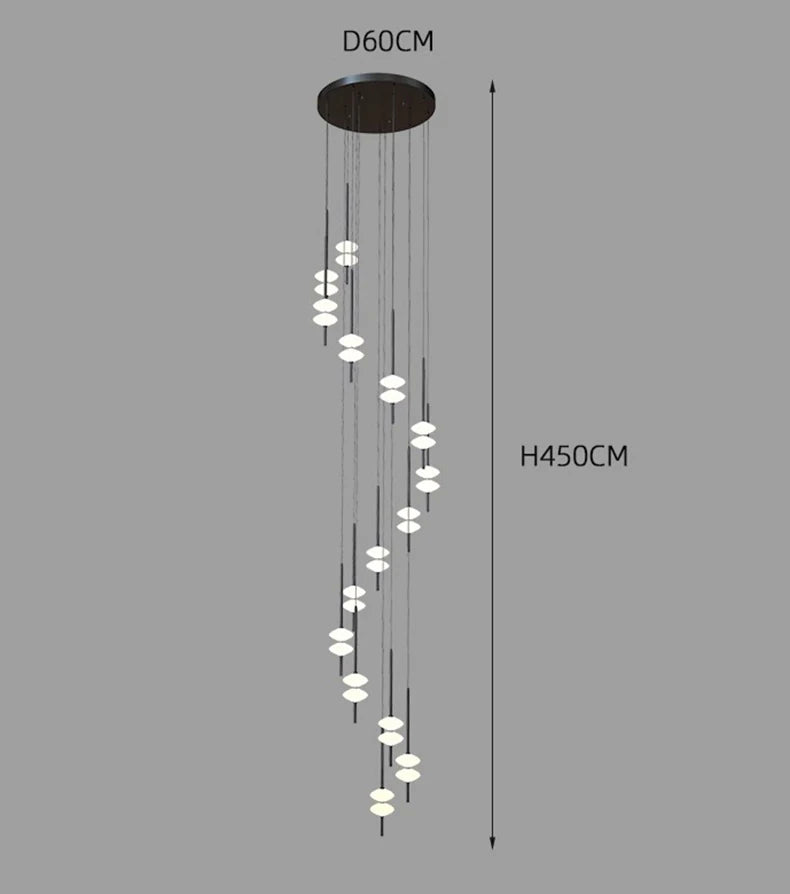 Modern Home Decoration Chandelier for A Living Room A Living Room Staircase Pendant Lamp Interior Lighting Hanging Luminaires