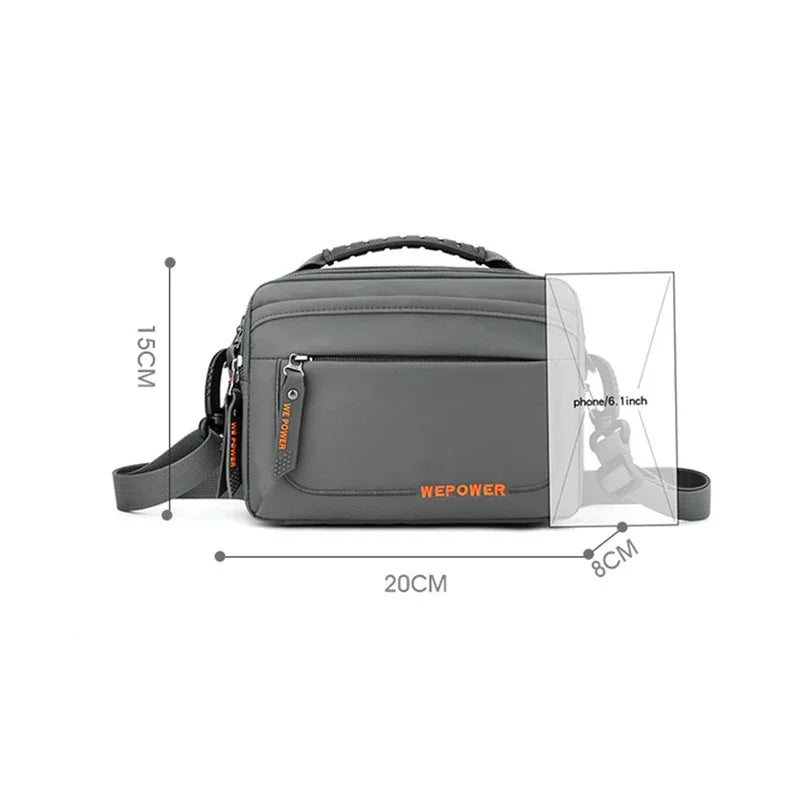 Men's Casual Messenger Bag Outdoor Small Shoulder Bag Multifunctional Travel Waist Bag Hanging Bag Crossbody Bags for Men