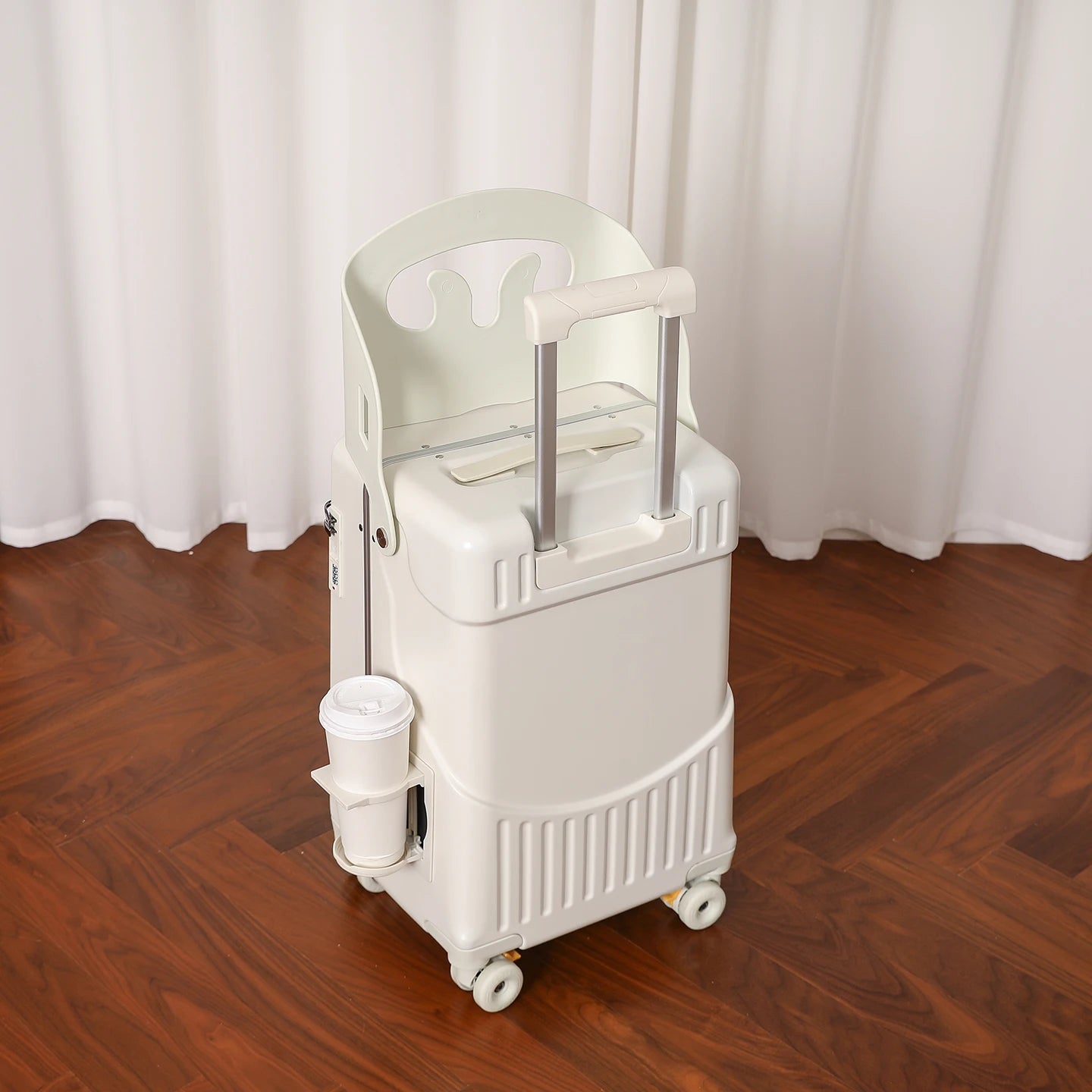 BunnyFly Kid Mom Suitcase with Seat for Children Can Sit To Ride Trolley Luggage Baby Travel Carry Case Multifunction Boardable