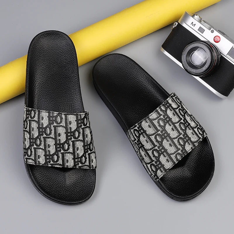 Southeast Asia 2025 large-size one-line slippers fashion outerwear summer men's outdoor beach flat sandals