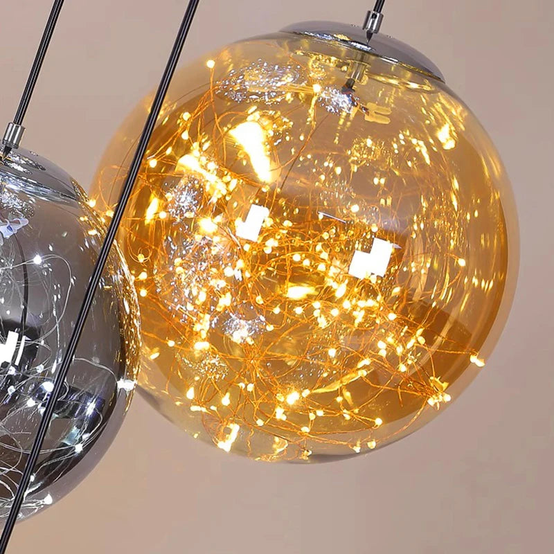 Nordic home decor dining room Pendant lamp lights indoor lighting stair lamp hanging light chandelier lamps for living room