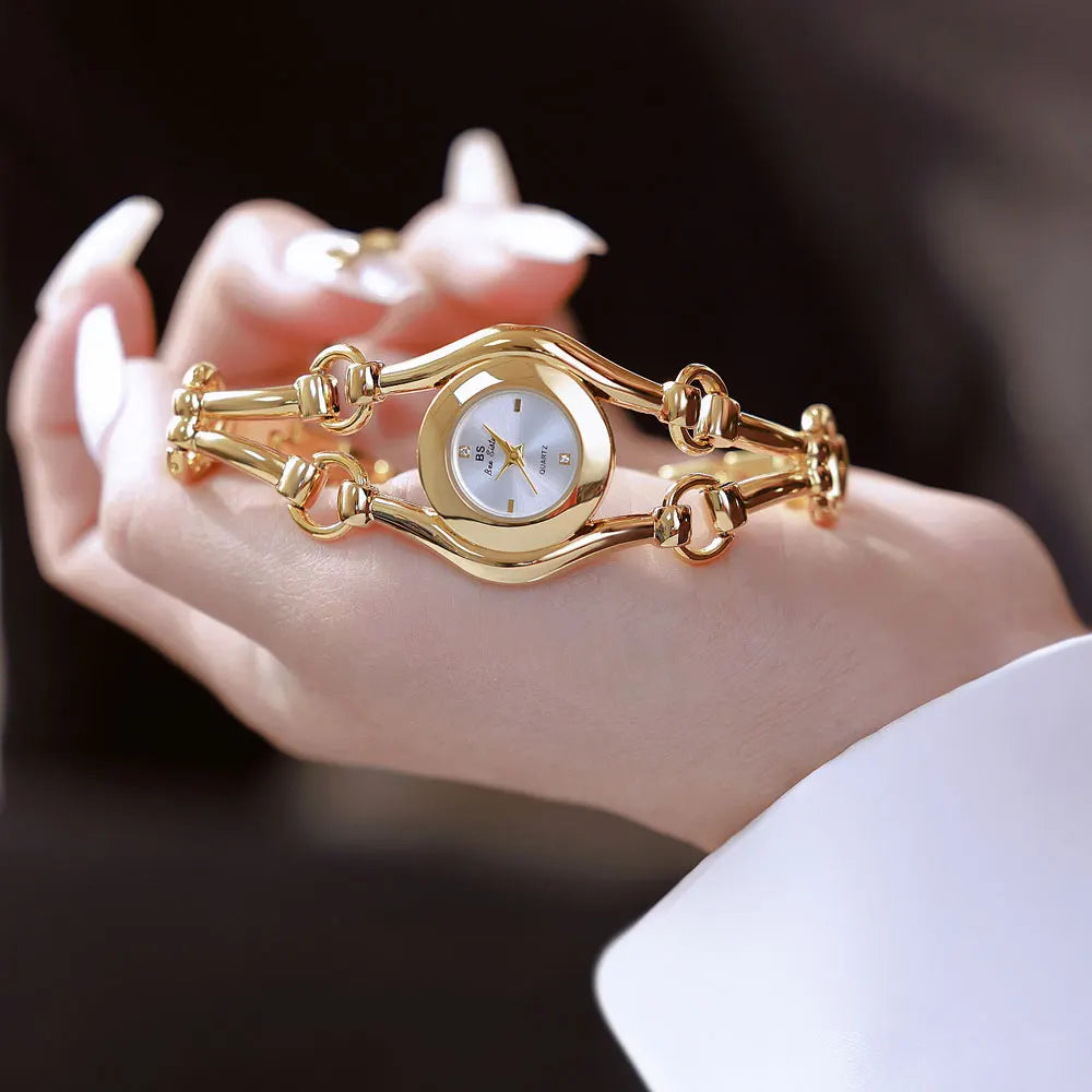 Fashion Luxury Watches For Woman 2025 New Luxury Golden Vintage Women's Wristwatches Ladies Dress Quartz Clock Relogio Feminino