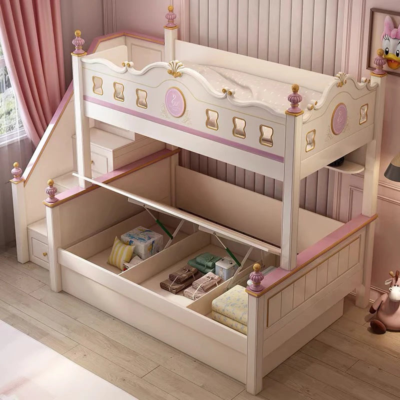 sliding loft bed frame with drawer storage modern luxury bases master bunk beds for kids white girl day bed bedroom furniture