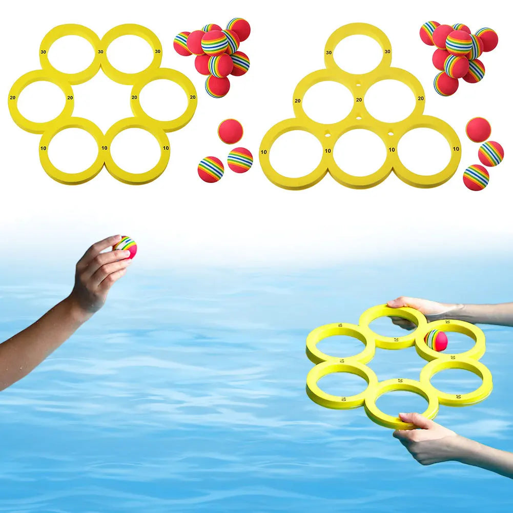 Pool Fun Splash Water Sports Floating Pool Game Set Durable EVA Material, Random Color Ball, Perfect for Summer Fun
