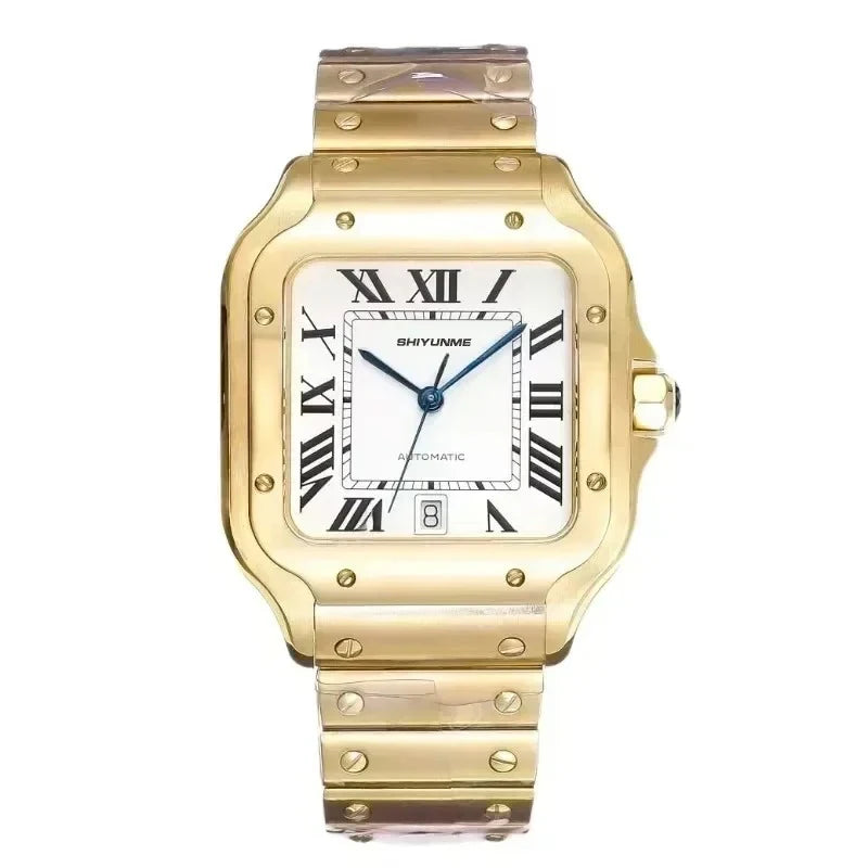 42mm Santos Collection Men's Noble Fashion Exquisite Watch Couple Type Stainless Steel Automatic Watch