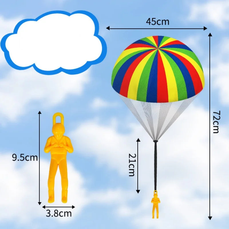 Hand Throw Parachute Army Man Flying Toys for Kids Tangle Free Throwing Toy Parachute kids Outdoor Toys