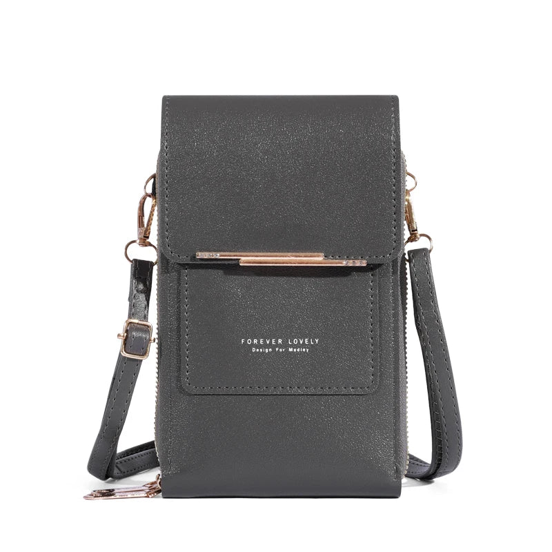 Women Bags Soft Leather Wallets Touch Screen Cell Phone Purse Crossbody Shoulder Strap HandbagFor Female Cheap Womens Bags