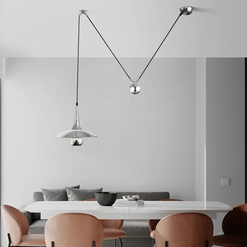 Modern Ceiling Chandelier Adjustable LDE Pendant Lamp Bedroom Dining Room Bedside Hanging Lights Suspension Spot Light Fixturex