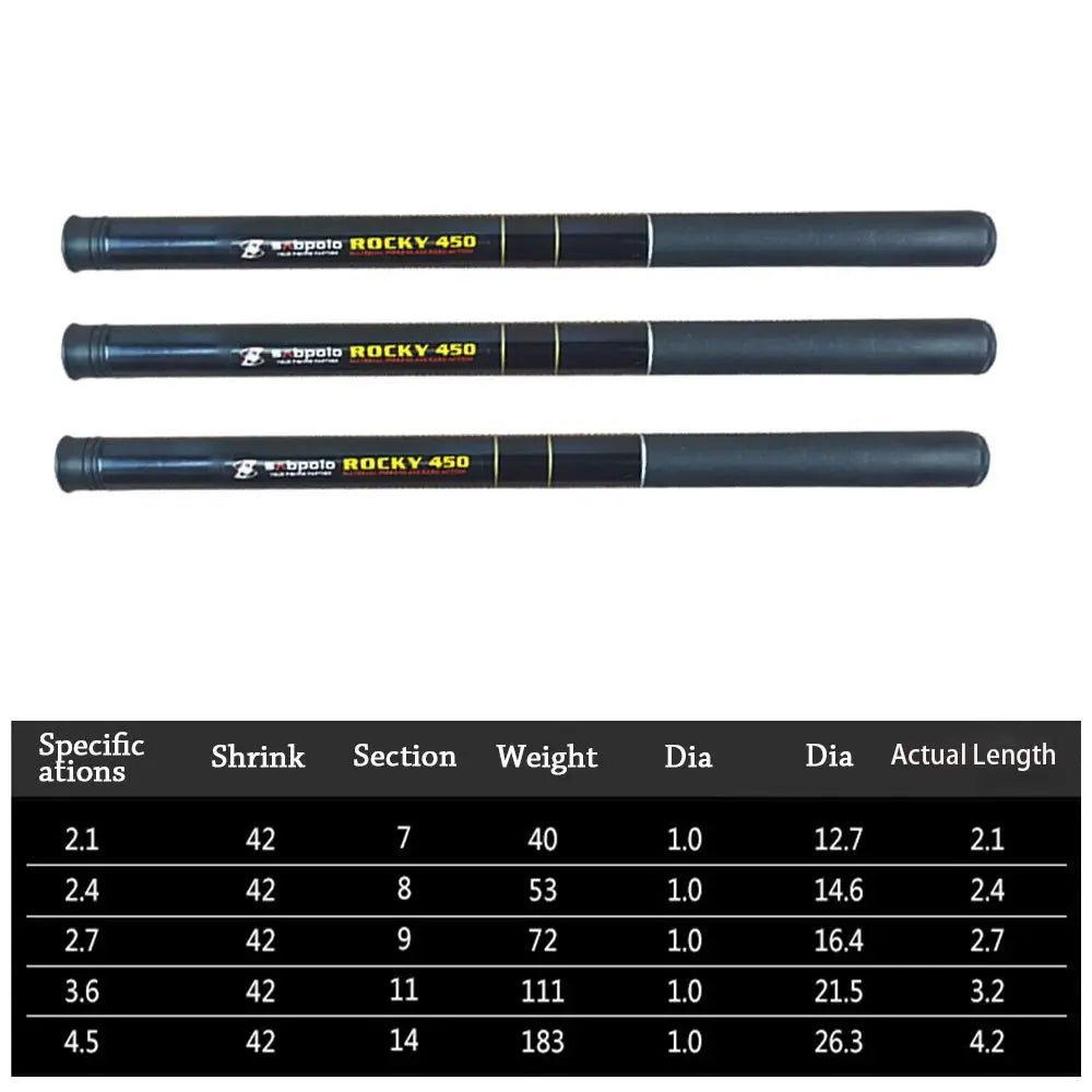 Ultralight Telescopic Fishing Rod Carbon Fiber Stream Lake Hand Pole Carp Feeder Portable Fishing Rods Tackle