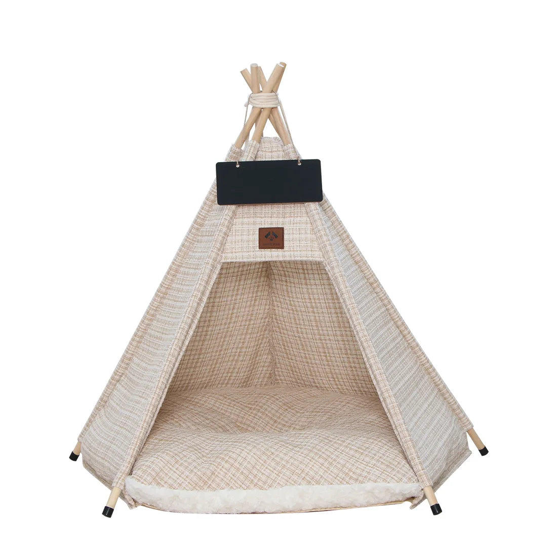 Pet Dog Cat House Bed with Thick Cushion for Cats Medium and Small Dogs Puppy Deep Sleeping Indoor Soft Canvas Pet Supplies