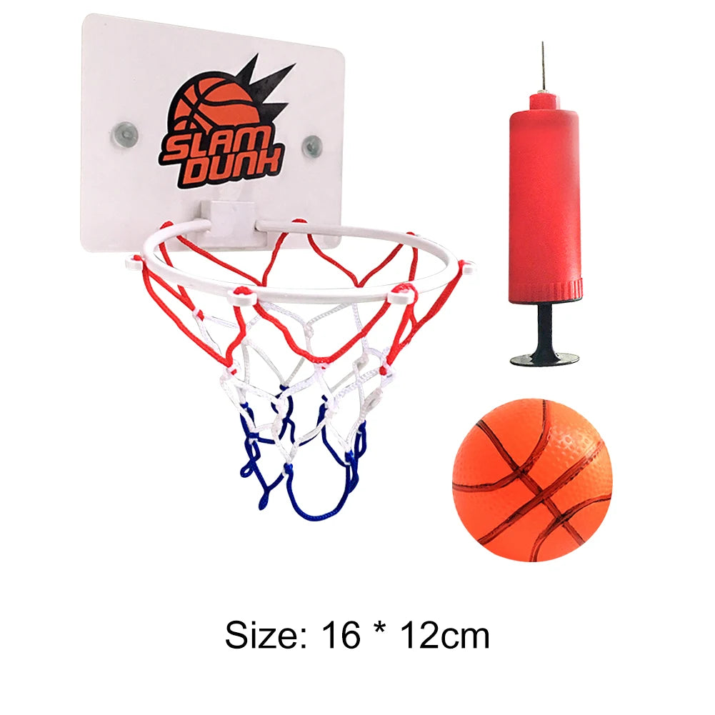 1-5Set Mini Basketball Hoop Set With Ball And Inflatable Kids Funny Game Home Sports Wall Hanging Basket Pump For Indoor Outdoor