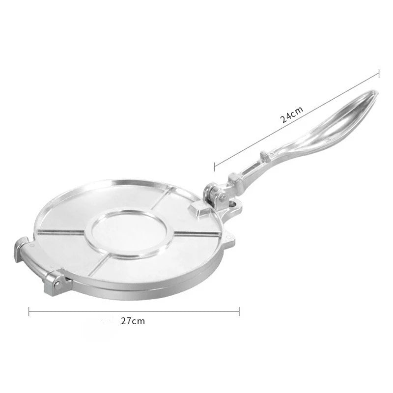 Aluminum Alloy Tortilla Press Maker Mexican Pie Press DIY Baking Manual Pizza Pie Making Tortilla Dough Pancake Pressing Tool