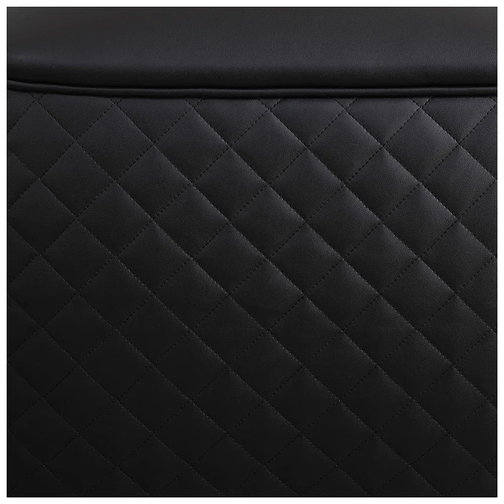 Black Living Room Square Low Stool Vanity Stools Modern Makeup Dressing Stool Creative Leather Bedroom Makeup Room Low Stools