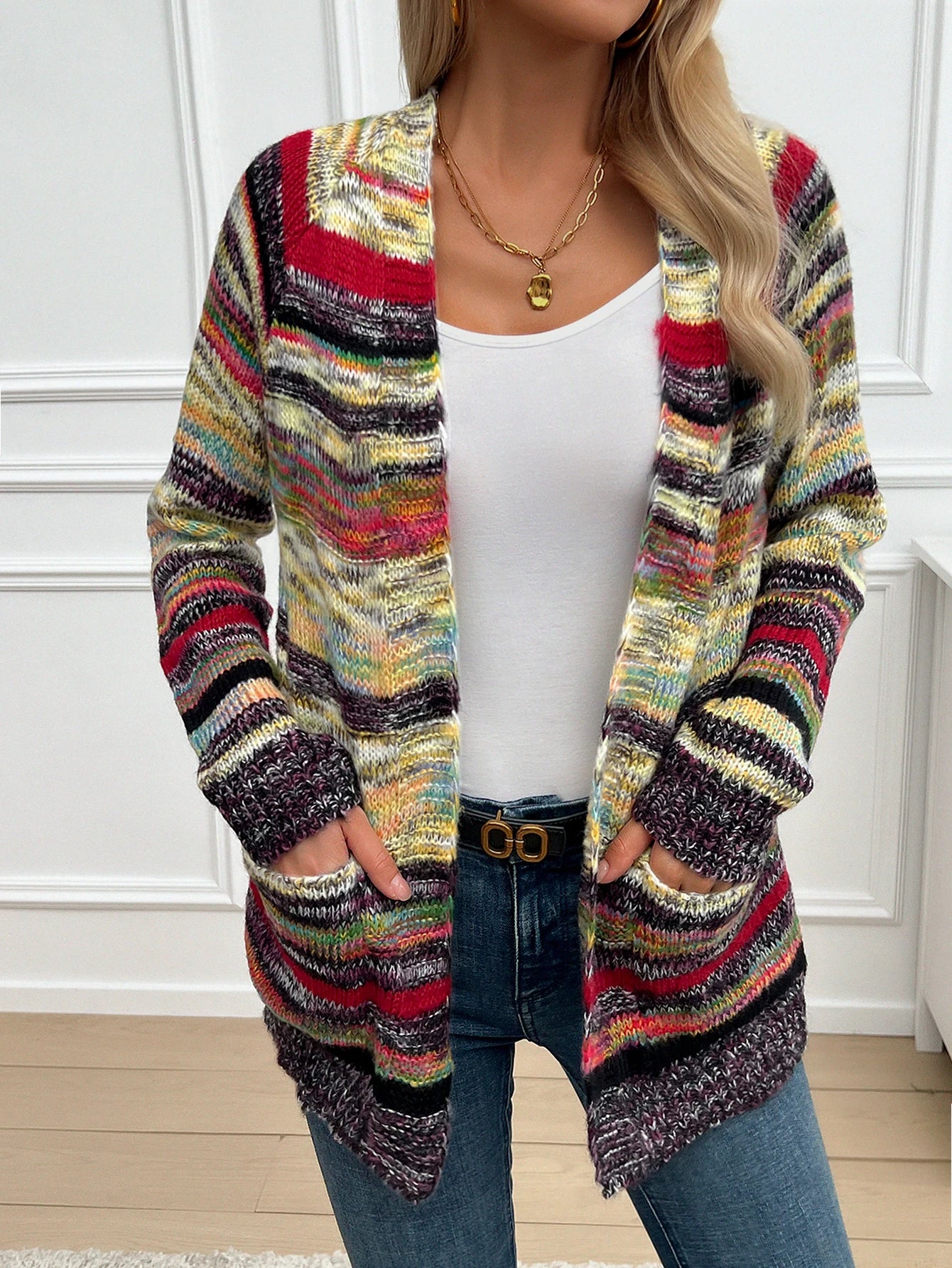 Sweater Knitted Cardigan Thin Loose Jacket For Women 2024 Korean Casual Y2k Crop Clothes Elegant Female Clothing Fashion Top