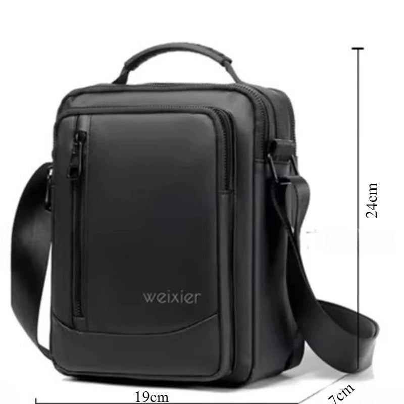 New Men Lightweight Nylon Bags Casual Shoulder Bag Travel Tote Waterproof Shoulder Bags Mens Business Horizontal Handbag