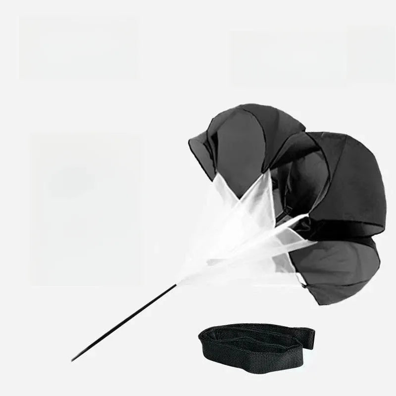 56inch Running Drag Parachute for Soccer/Track Training - Adjustable Belt 10-30 lbs Resistance Chute with Portable Bag