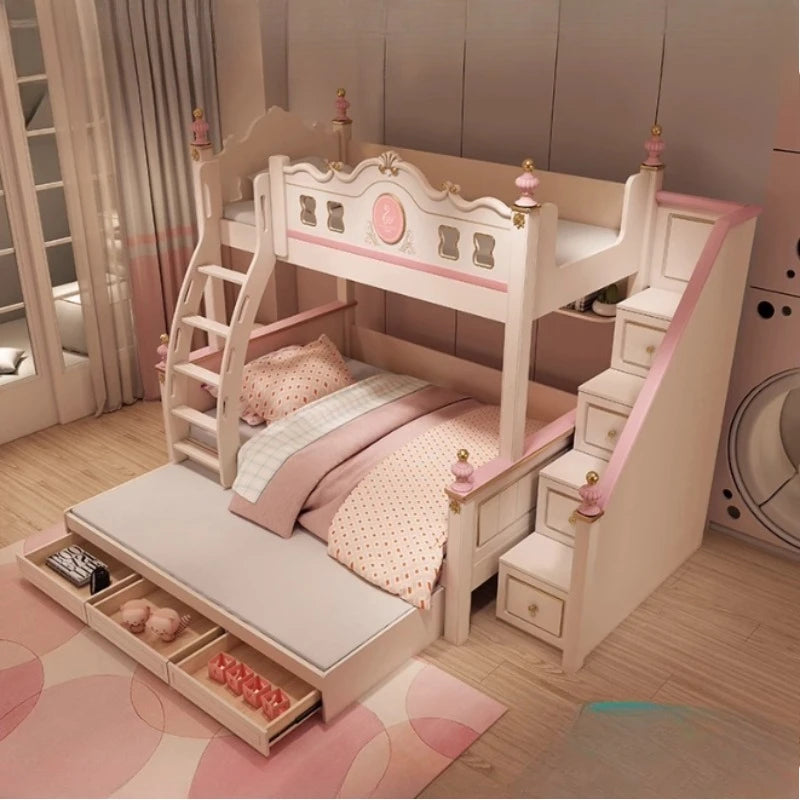 sliding loft bed frame with drawer storage modern luxury bases master bunk beds for kids white girl day bed bedroom furniture