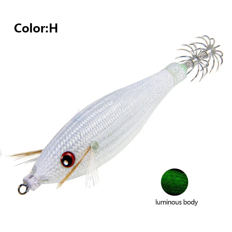 Fishing Accessories 78Mm 10G Floating Squid Jig Jigging Fishing Lure Artificial Plastic Squid Hook for Sea Boat Fishing Tools
