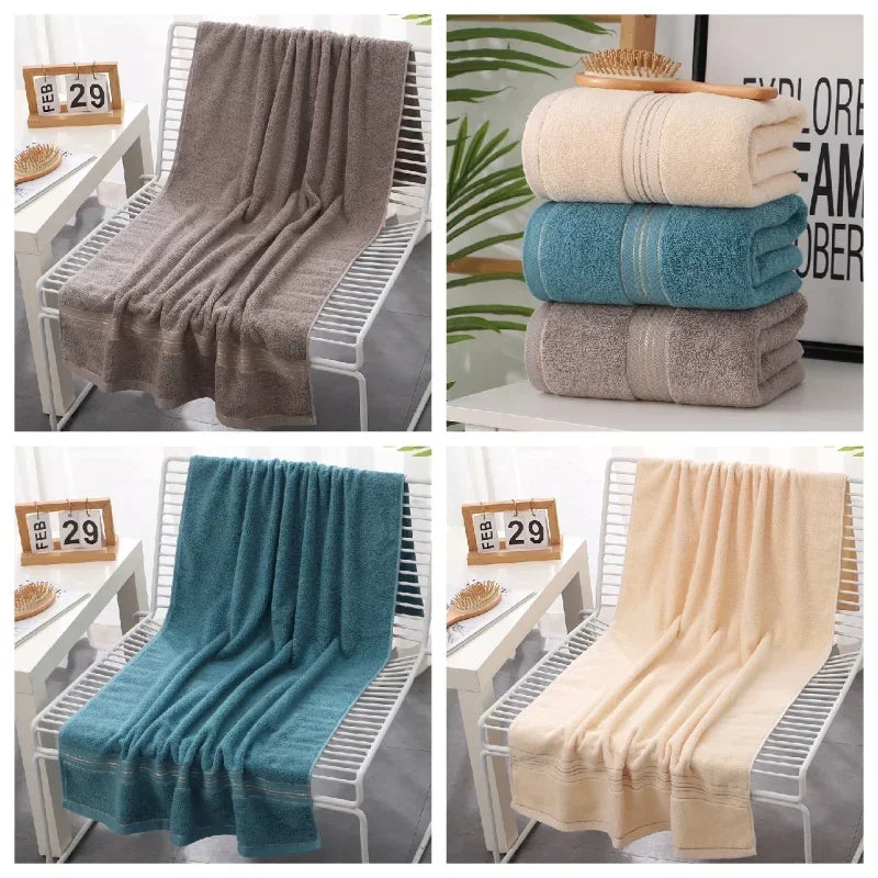 Bathrooms Accessories Sets 1 Pc 70x140cm Towels Bathroom Absorbent Soft General Purpose Comfortable Soft Bath Towel Hotel