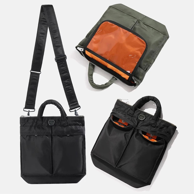 Japanese PX Tanker 2way Helmet Bag Fashion Daily Waist Pack Nylon Cloth Men Single Shoulder Bag Handbag Luxury Bag Waterproof
