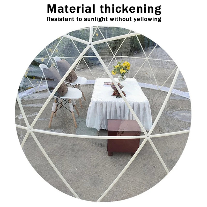 3.6M TPU Transparent Clear Bubble Dome Tent / Outdoor Event Party Camping Cafe Dining Plastic PVC Garden Igloo Dome Tent Luxury