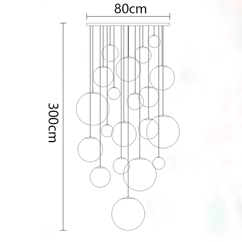 Nordic home decor dining room Pendant lamp lights indoor lighting stair lamp hanging light chandelier lamps for living room