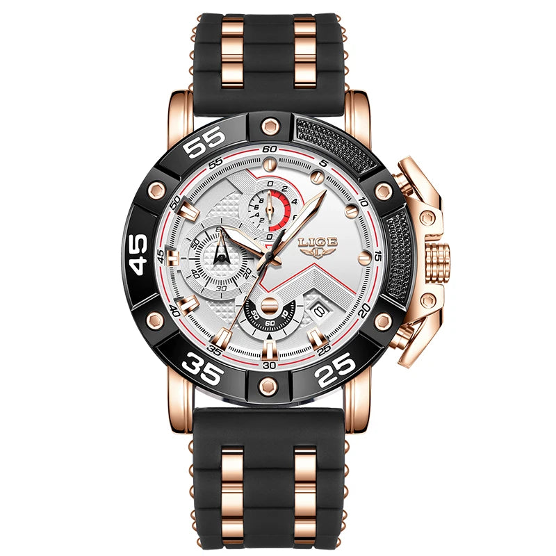 2025 Watches for Men LIGE Top Luxury Brand Quartz Mens Watch Sport Waterproof Wrist Watches Chronograph Date Relogio Masculino