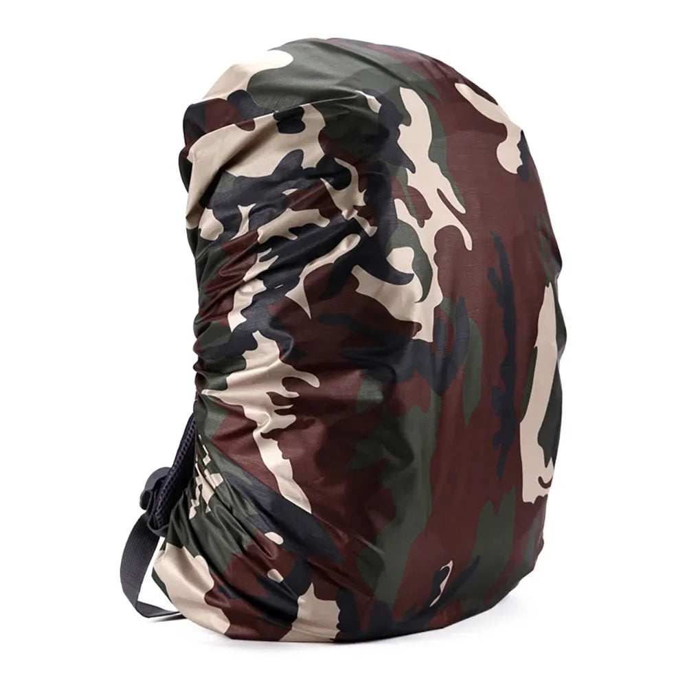 Tactical Waterproof Backpack Cover Dustproof Sports Bags Rain Cover Outdoor Hiking Camo Backpack Protective Cover 35-80L
