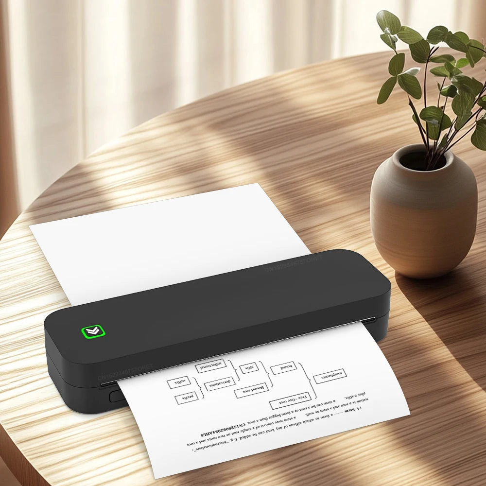 Portable Printer A4 Thermal Paper Printer Tattoo Stencil Printer Machine for Phone PC Computer Mini Printer Bluetooth Connect