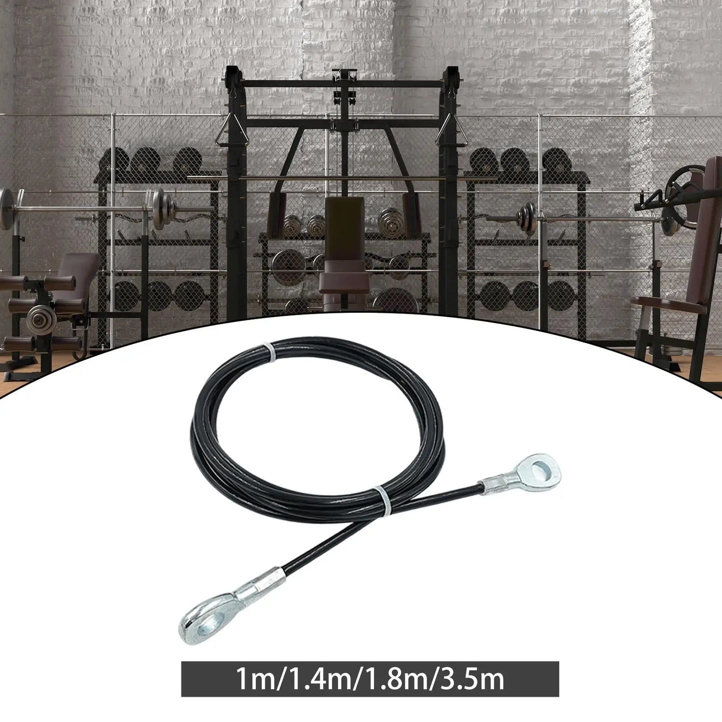Fitness Extension Cable 5mm Multipurpose Portable Fitness Pulley Cable