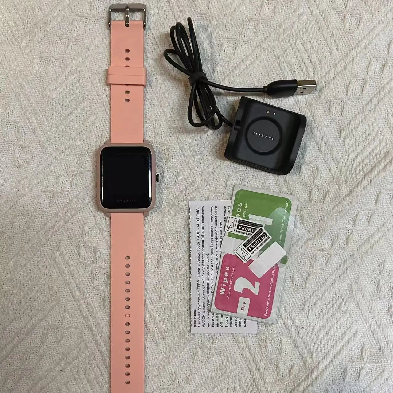 Amazfit SmartWatch Bip S GPS GLONASS 31g Feather-Light Body Bluetooth Heart Rate Measurement Sports Watch Used 90-95 New No Box