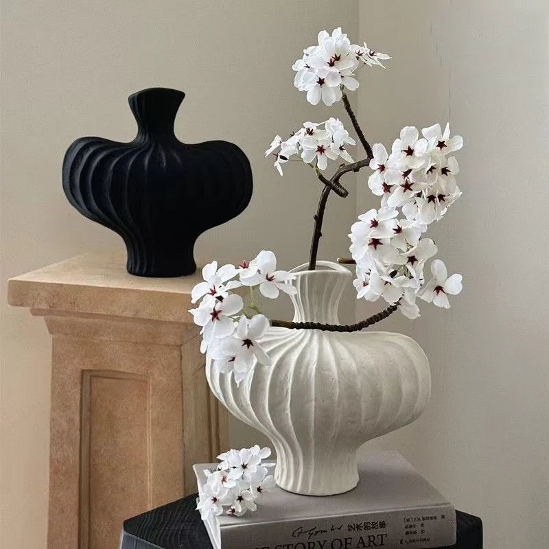 GIEMZA Vases Home Decor Jarrones Decorativos 1PC Plastic Table Floreros Simple Flower Vases for Bouquet