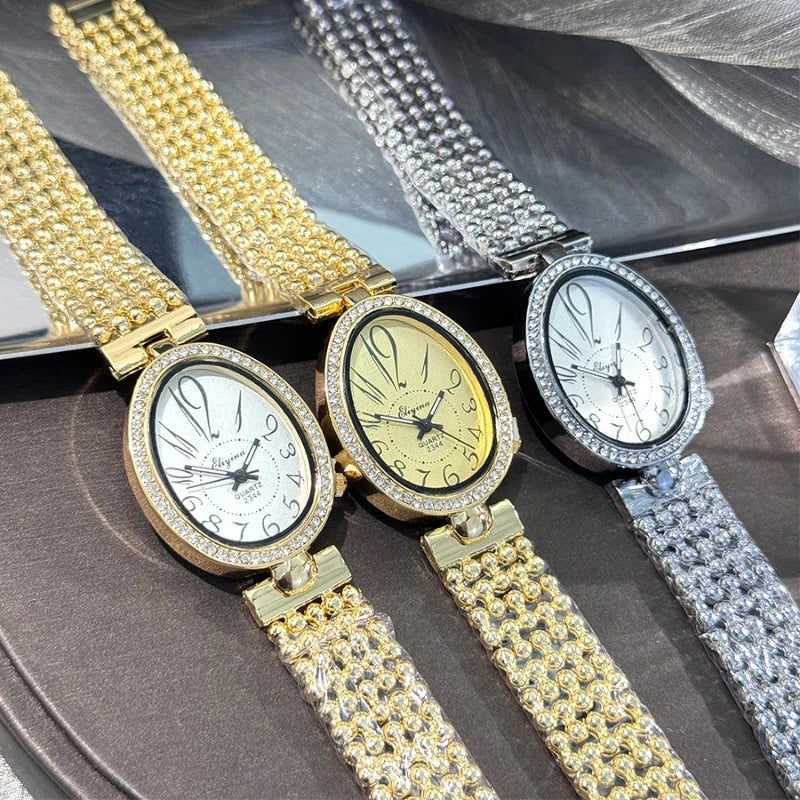 Watches for Women Fashion Stainless Steel Women Quartz Wristwatches Elegant Ladies Retro Steel Strap Watch Reloj