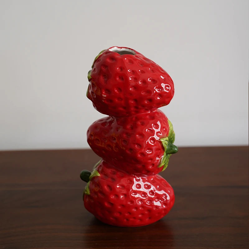 Fruit Shaped Ceramic Vase Vintage Floral Ware Dried Flower Vase Desktop Vases Flower Arrangement Hydroponic Vases Crafts